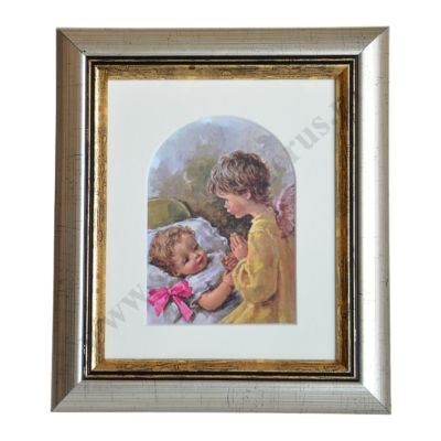ANIOŁ STRÓŻ - obrazek 16.5 x 19.2 cm - 69160