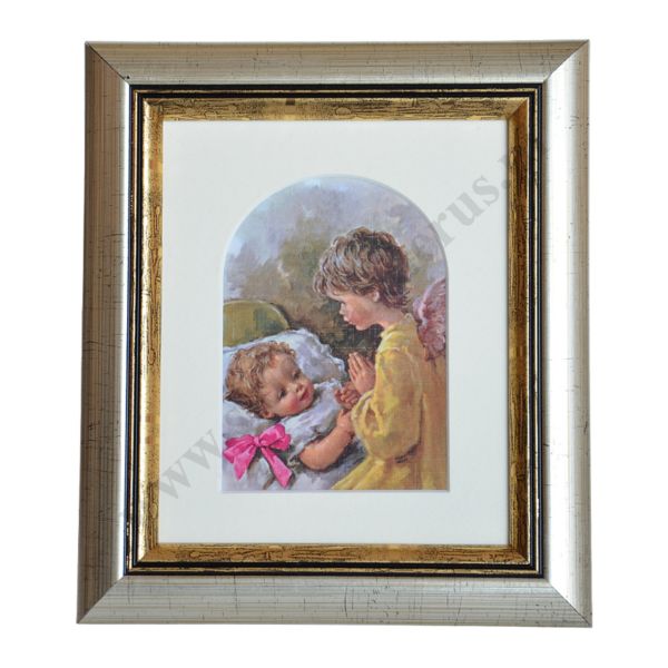 ANIOŁ STRÓŻ - obrazek 16.5 x 19.2 cm - 69160