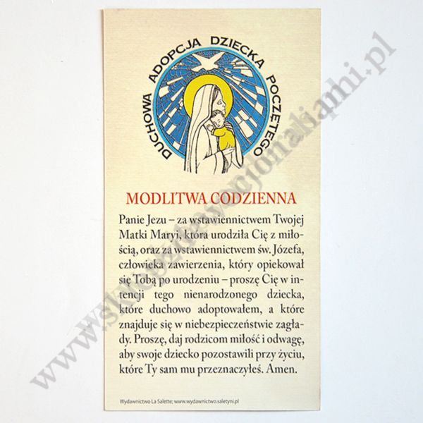 DUCHOWA ADOPCJA - obrazek 7 x 13 cm - 87826