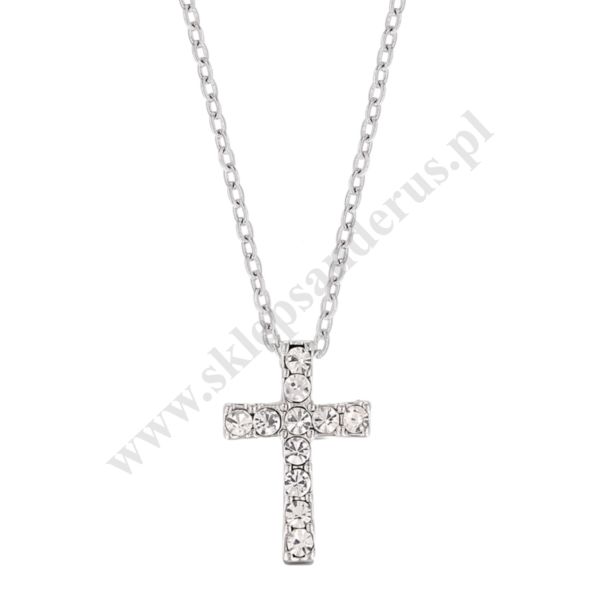 ŁAŃCUSZEK Z KRZYŻYKIEM Z CYRKONIAMI - 65972