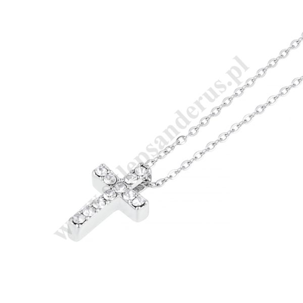 ŁAŃCUSZEK Z KRZYŻYKIEM Z CYRKONIAMI - 65972