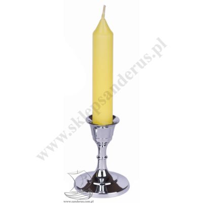 ŚWIECZNIK CHROM - wys. 7.5 cm - 5018