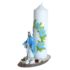 ŚWIECA Z FIGURKĄ MATKI BOŻEJ NIEPOKALANEJ - wys. 24 cm - 61450