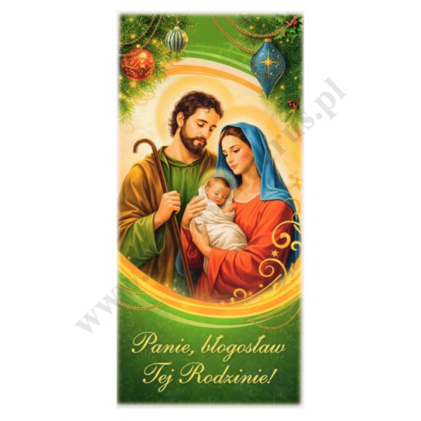 OBRAZEK KOLĘDOWY - format 8.1 x 16.8 cm - PACZKA 100 szt. - 82838