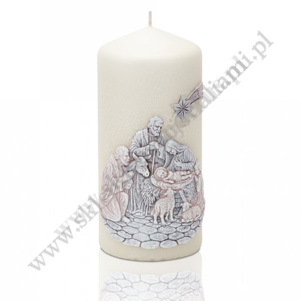 ŚWIECA BOŻE NARODZENIE - wys.15 cm - 78562