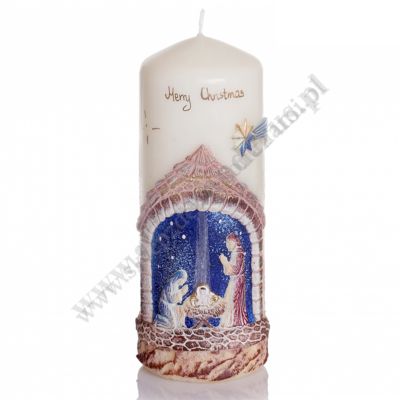 ŚWIECA BOŻE NARODZENIE - wys. 19 cm - 51324