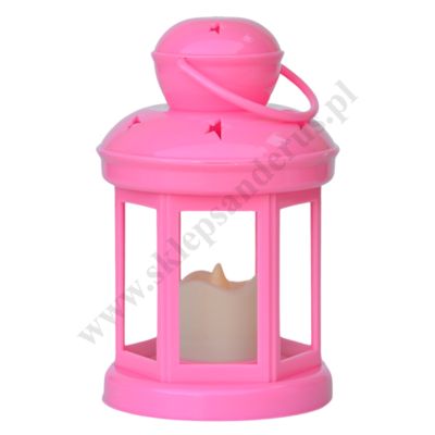 LAMPION RORATNI-ADWENTOWY RÓŻOWY - 82364