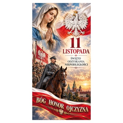 PATRIOTYCZNY - BANER DEKORACYJNY - WZÓR 20
