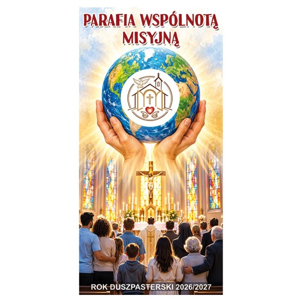 kopia Baner dekoracyjny - "Parafia Wspólnotą Misyjną" - wzór 5