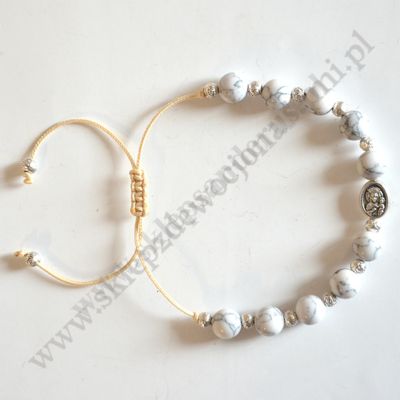 DZIESIĄTKA RÓŻAŃCA - bransoletka na sznurku - 84025