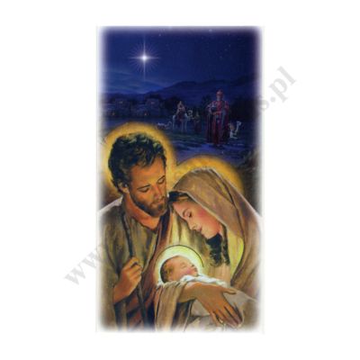 OBRAZEK KOLĘDOWY - format 7 x 13 cm - bez tekstu - paczka 100 szt. - 87921