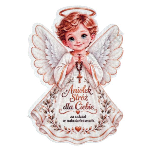 ANIOŁEK STRÓŻ DLA CIEBIE - magnes wys. 9 cm - 56064