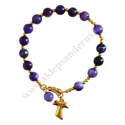 DZIESIĄTEK RÓZAŃCA - bransoletka - 65864