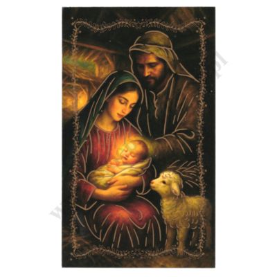 OBRAZEK KOLĘDOWY - format 6.5 x 11 cm - PACZKA 100 szt. - 43310