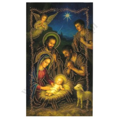 OBRAZEK KOLĘDOWY - format 6.5 x 11 cm - PACZKA 100 szt. - 43311