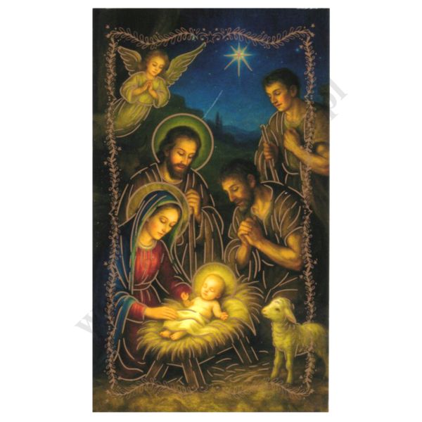 OBRAZEK KOLĘDOWY - format 6.5 x 11 cm - PACZKA 100 szt. - 43311