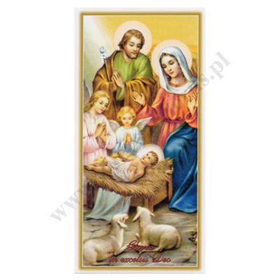 OBRAZEK KOLĘDOWY - format 7 x 14 cm - PACZKA 100 szt. - 51294