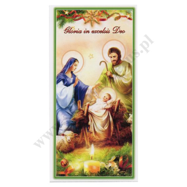 OBRAZEK KOLĘDOWY - format 7 x 14 cm - PACZKA 100 szt. - 51295