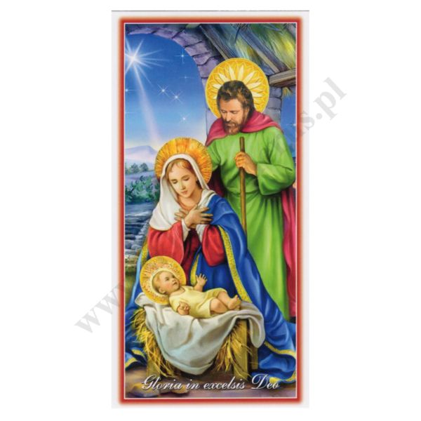 OBRAZEK KOLĘDOWY - format 7 x 14 cm - PACZKA 100 szt. - 71804