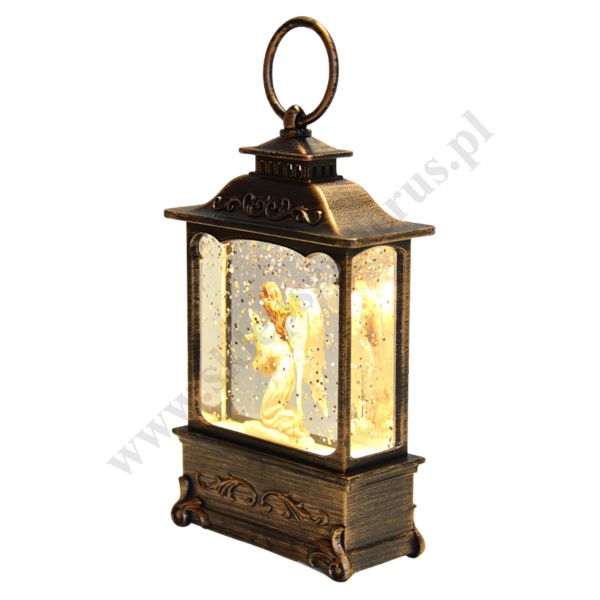 LAMPION ANIOŁEK PODŚWIETLANY - wys. 13.5 cm - 71522