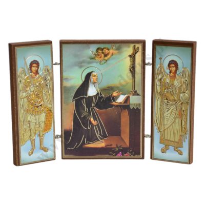 ŚWIĘTA RITA - tryptyk - 12.5 x 8.4 cm - 89661