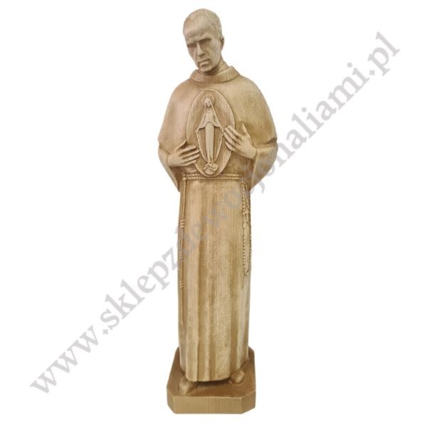 ŚW. MAKSYMILIAN KOLBE - figura drewniana wys. 23 cm - 87008