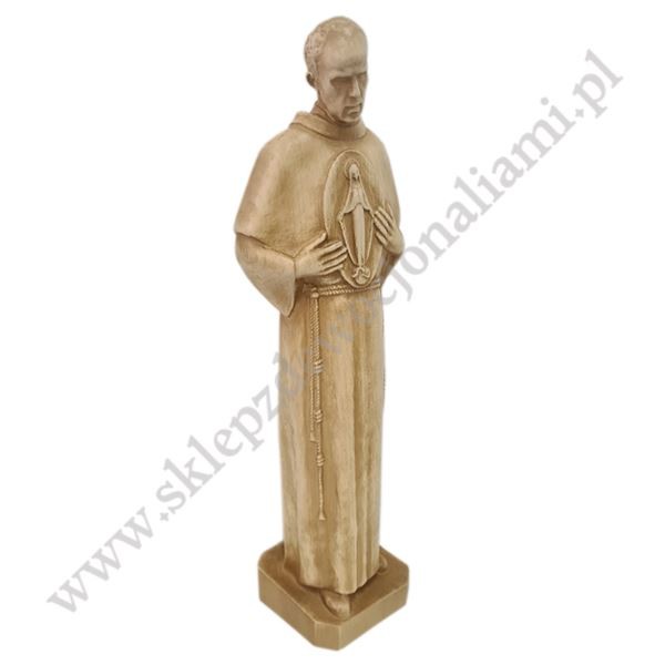 ŚW. MAKSYMILIAN KOLBE - figura drewniana wys. 30 cm - 87007