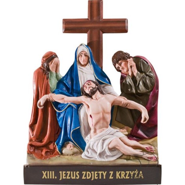 STACJE DROGI KRZYŻOWEJ - figura - 36 cm x 52 cm - 243 - 62372