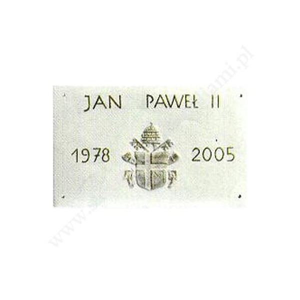 ŚWIĘTY JAN PAWEŁ II - TABLICA PAMIĄTKOWA - 658