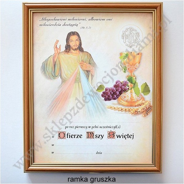 OBRAZEK KOMUNIJNY - WZÓR 8