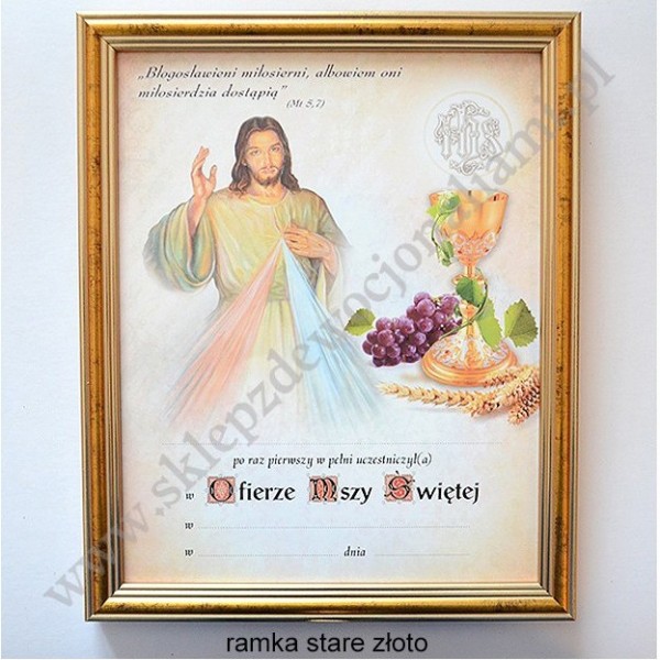 OBRAZEK KOMUNIJNY - WZÓR 8