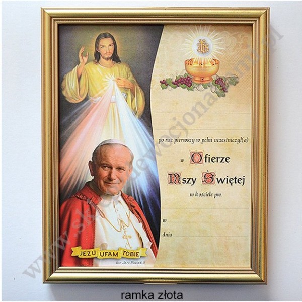 OBRAZEK KOMUNIJNY - WZÓR 10