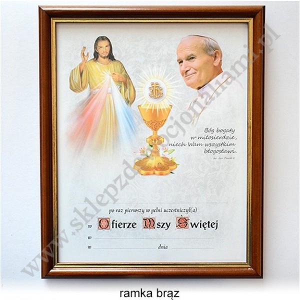 OBRAZEK KOMUNIJNY - WZÓR 12
