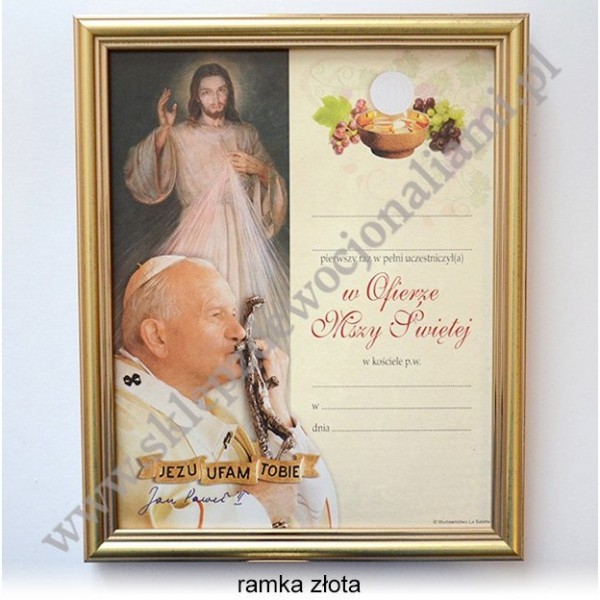 OBRAZEK KOMUNIJNY - WZÓR 16