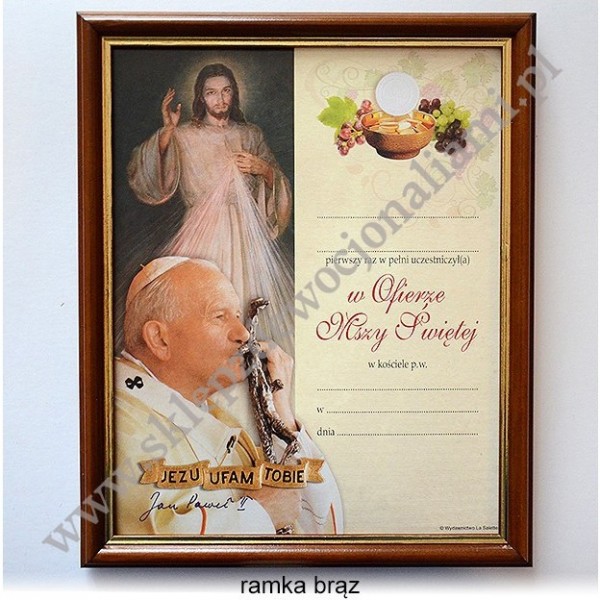 OBRAZEK KOMUNIJNY - WZÓR 16