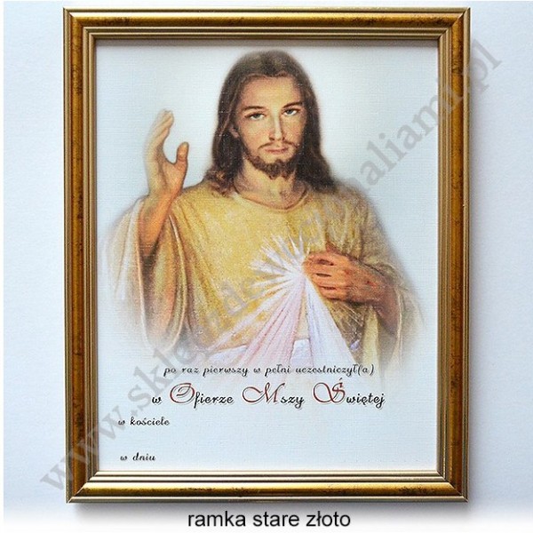 OBRAZEK KOMUNIJNY - WZÓR 62