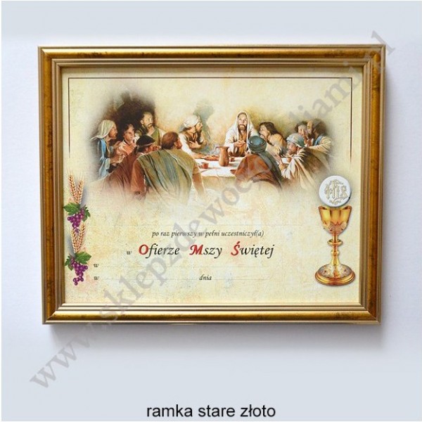 OBRAZEK KOMUNIJNY - WZÓR 21