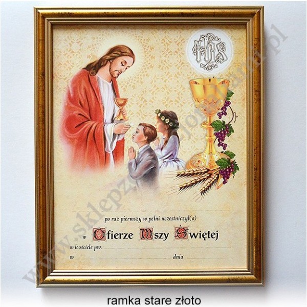 OBRAZEK KOMUNIJNY - WZÓR 25