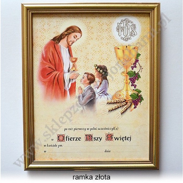 OBRAZEK KOMUNIJNY - WZÓR 25
