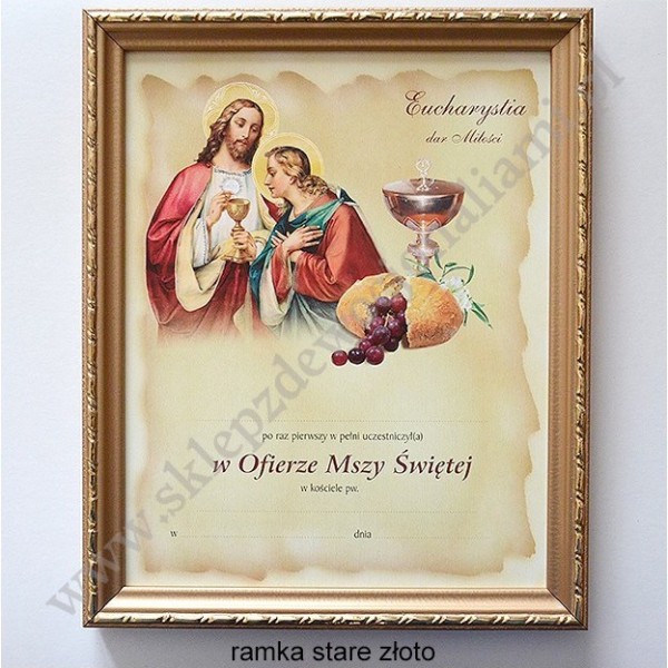 OBRAZEK KOMUNIJNY - WZÓR 44
