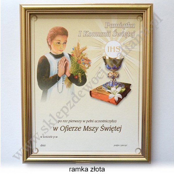 OBRAZEK KOMUNIJNY - WZÓR 50