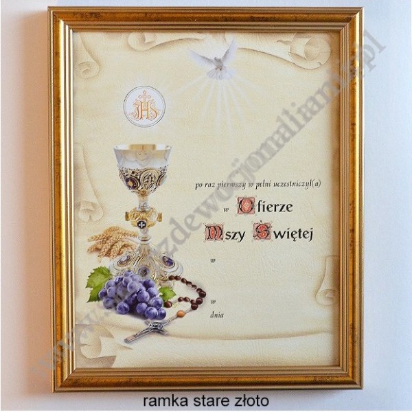 OBRAZEK KOMUNIJNY - WZÓR 3