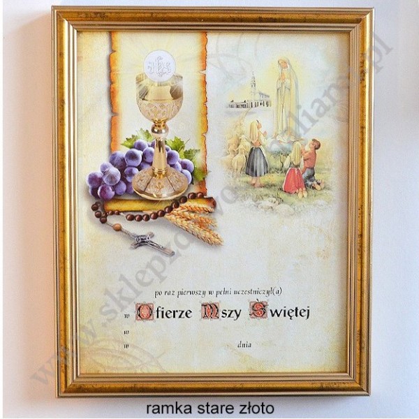 OBRAZEK KOMUNIJNY - WZÓR 19