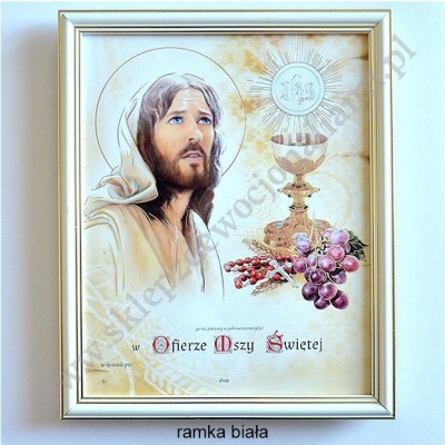 Obrazek komunijny - wzór 82
