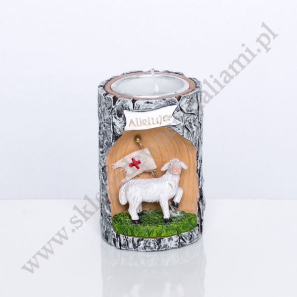 BARANEK ZE ŚWIECĄ - wys. 8 cm - 69583