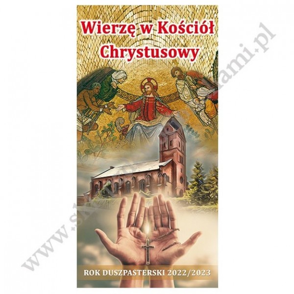 WIERZĘ W KOŚCIÓŁ CHRYSTUSOWY - BANER DEKORACYJNY - WZÓR 2