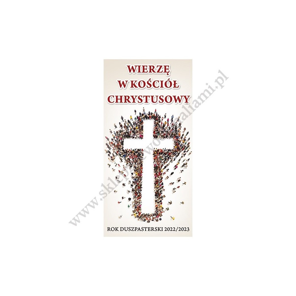 WIERZĘ W KOŚCIÓŁ CHRYSTUSOWY - BANER DEKORACYJNY - WZÓR 3