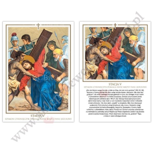 STACJE DROGI KRZYŻOWEJ - komplet A4 - 88906