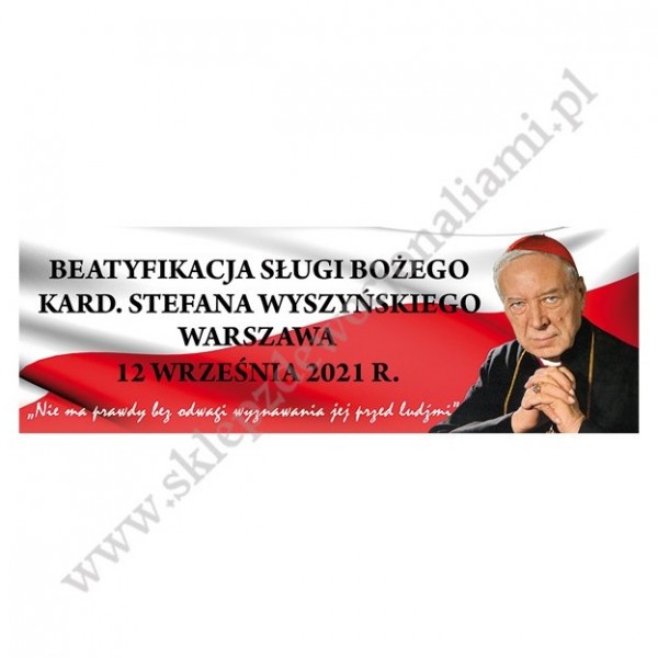 KARD. STEFAN WYSZYŃSKI - BANER DEKORACYJNY - WZÓR 4