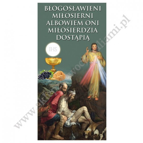 BŁOGOSŁAWIENI MIŁOSIERNI... - BANER DEKORACYJNY - WZÓR 23